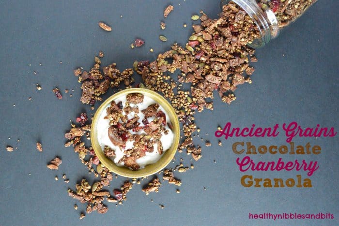 Chocolate Cranberry Granola | Healthy Nibbles and Bits