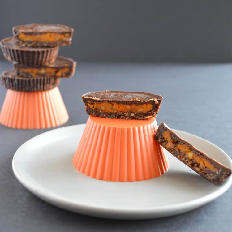Pumpkin Pie Butter Cups | Healthy Nibbles and Bits
