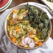 Chicken Kale Rice Bowl | Healthy Nibbles and Bits