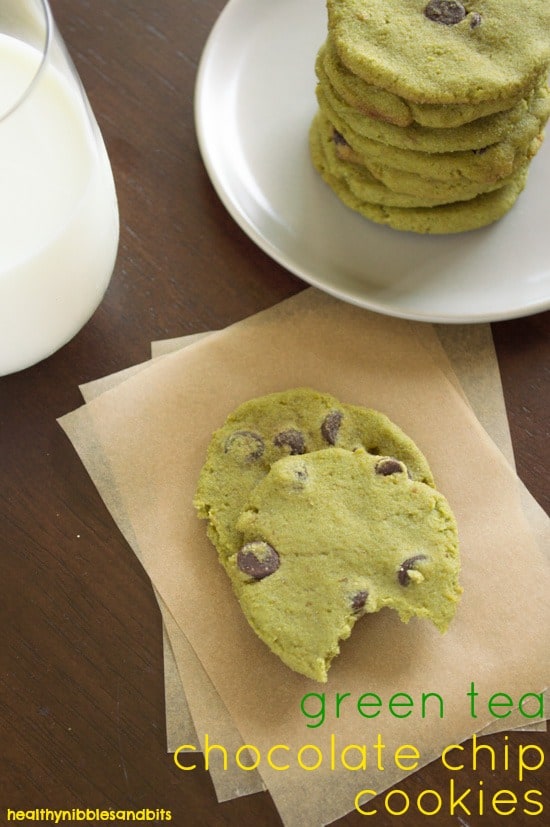 Green Tea Chocolate Chip Cookies 