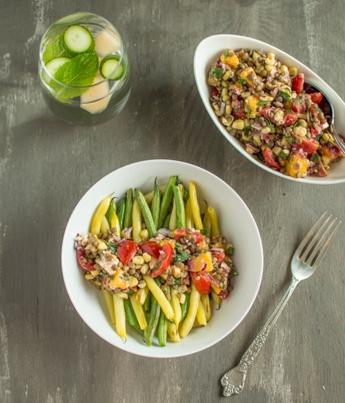 Lentil Salad and Sauteed Beans | Healthy Nibbles and Bits