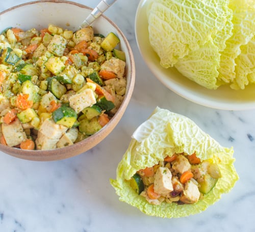 Vegan Asian Cabbage Wraps | Healthy Nibbles and Bits
