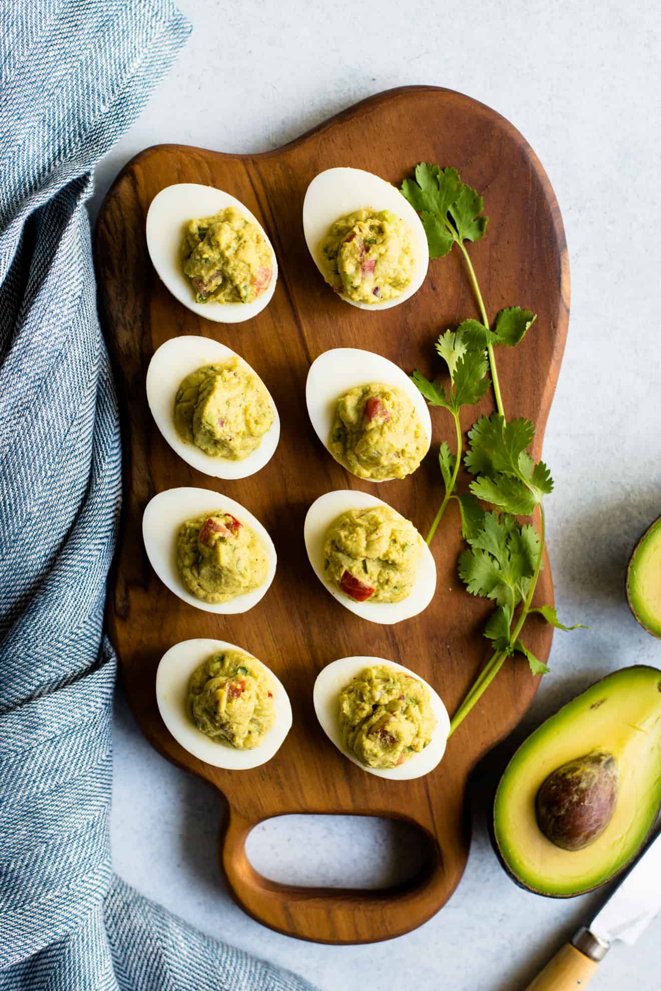 Guacamole Deviled Eggs - easy, healthy paleo snack and appetizer!