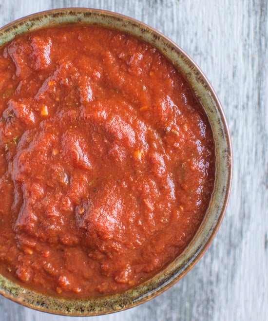 Homemade Tomato Sauce | clube.futebolmilionario.com #vegan #glutenfree