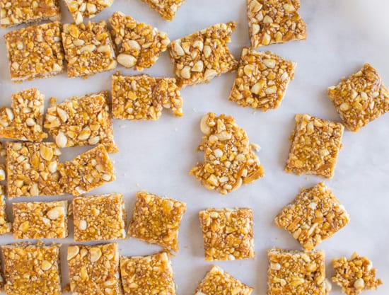 This peanut sesame ginger brittle is light, crunchy, and packs a little spicy kick - Peanut Sesame Ginger Brittle | clube.futebolmilionario.com
