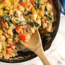 We've all had chicken and rice before, but have you every tried chicken and kamut...in a casserole? This is one protein-packed dish! | clube.futebolmilionario.com