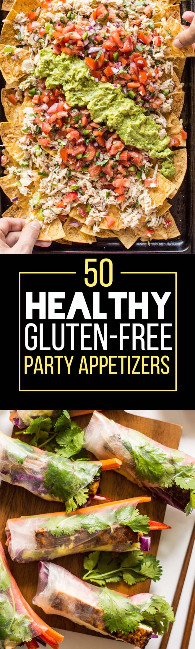 50 Healthy Gluten-Free Appetizers - delicious bites that are perfect for game day or your next party! | clube.futebolmilionario.com