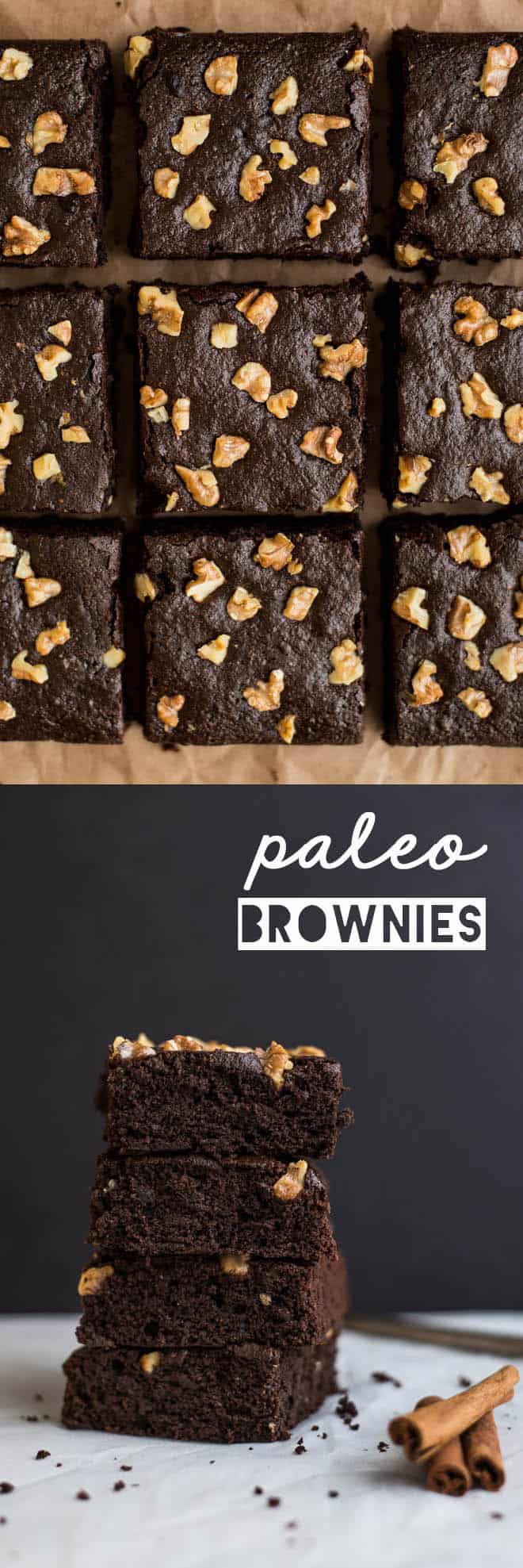 Spiced Paleo Brownies - super easy dessert that's naturally sweetened and gluten free! by Lisa Lin of clube.futebolmilionario.com