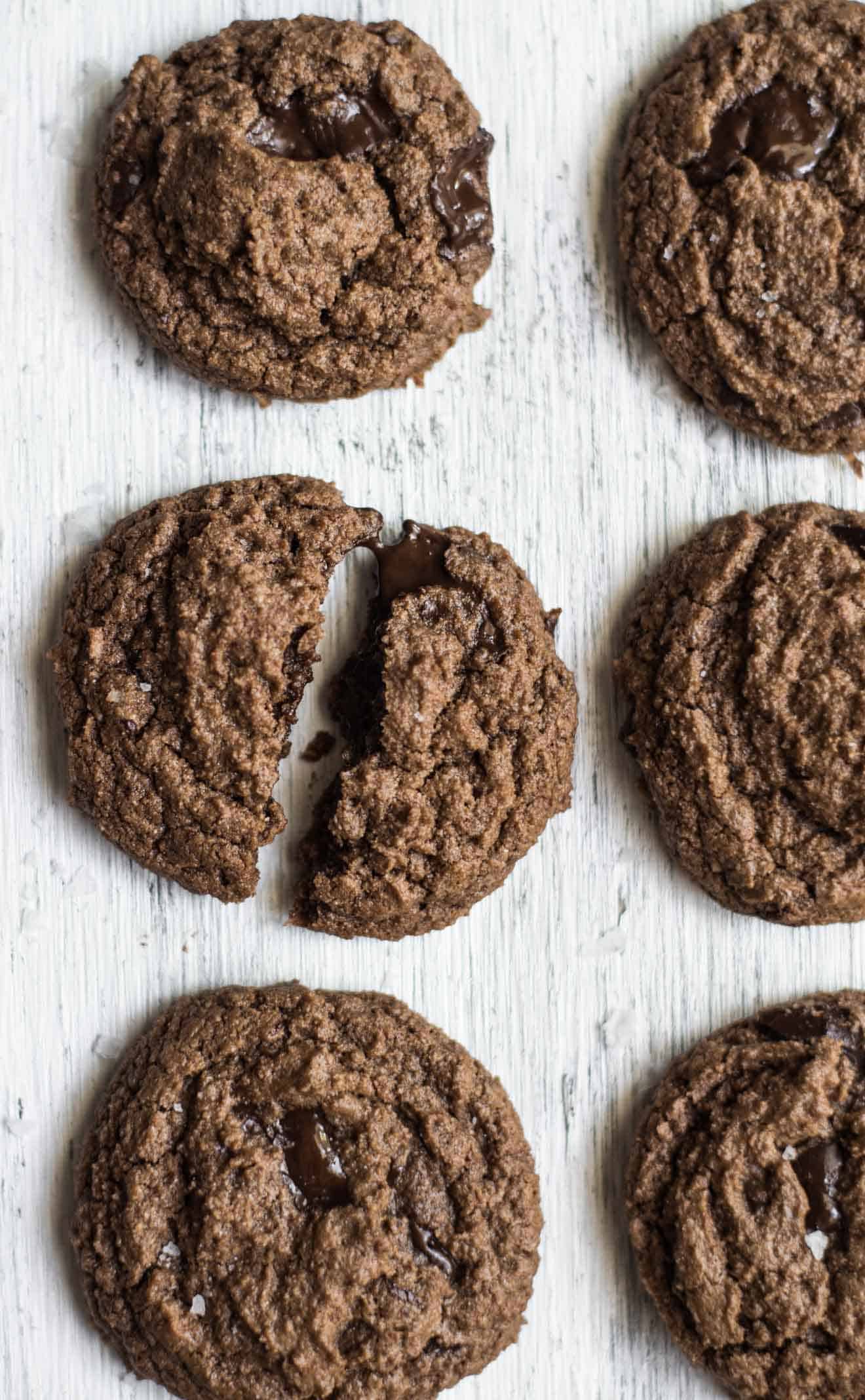 The Ultimate Double Chocolate Cookie Recipe - this is the best tasting gluten-free chocolate chip cookie!