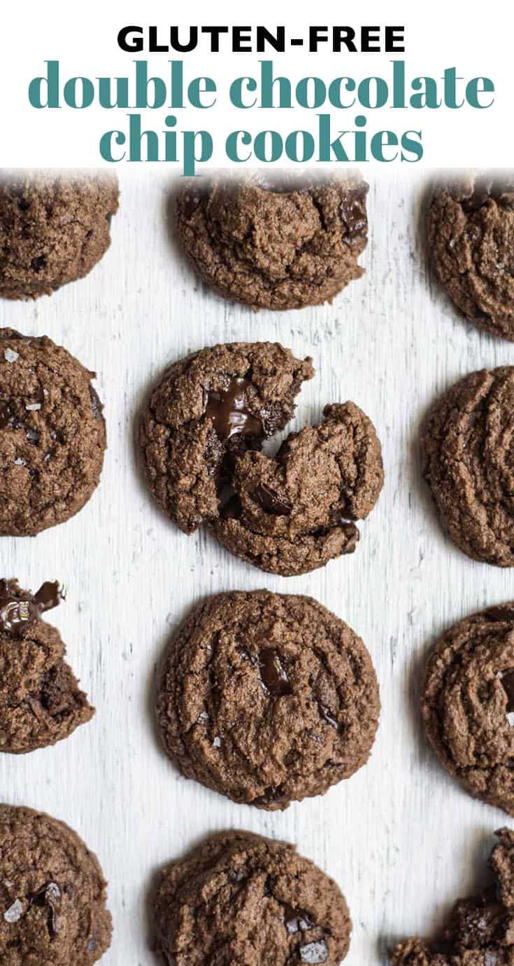 The Ultimate Double Chocolate Cookie Recipe - this is the best tasting gluten-free chocolate chip cookie!