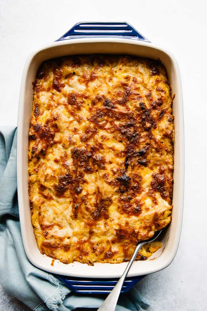 Baked Butternut Squash Mac and Cheese - healthy vegetarian mac and cheese!