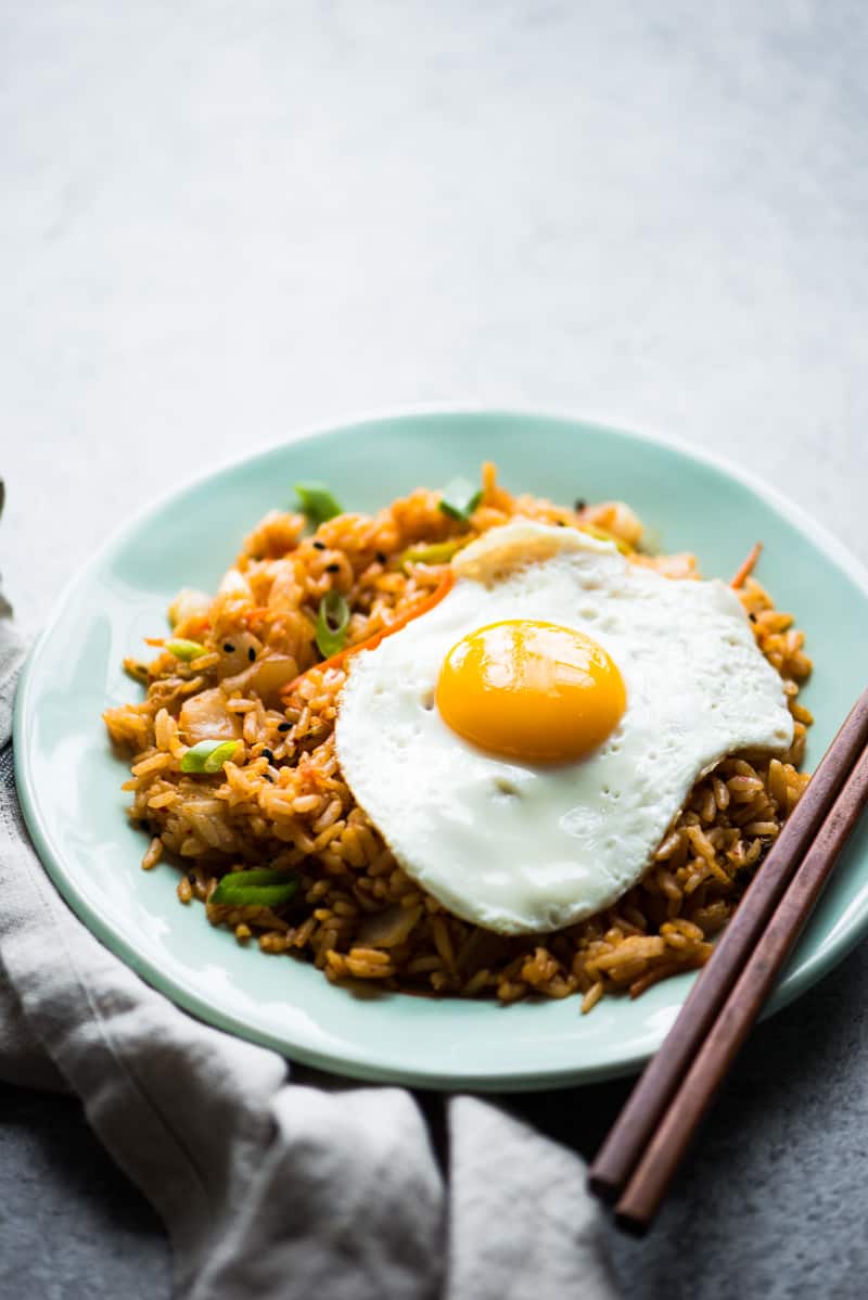 Kimchi Fried Rice - an easy, healthy dinner ready in just 20 minutes! 