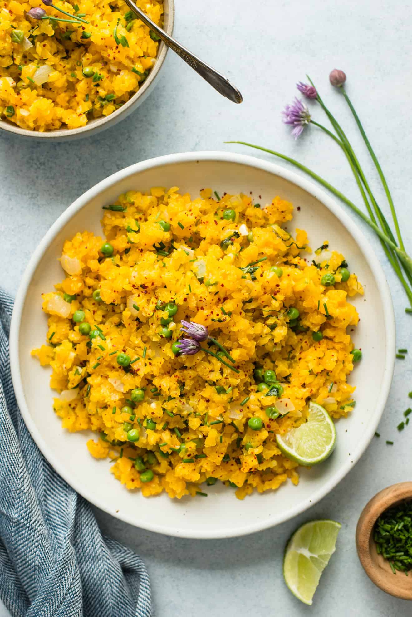 Coconut Lime Butternut Squash Fried Rice - an easy vegan and paleo side dish that is filled with flavor!