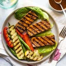 EASY & HEALTHY grilled tofu seasoned with a cajun-spiced marinade! Perfect for weeknight meals or BBQs!