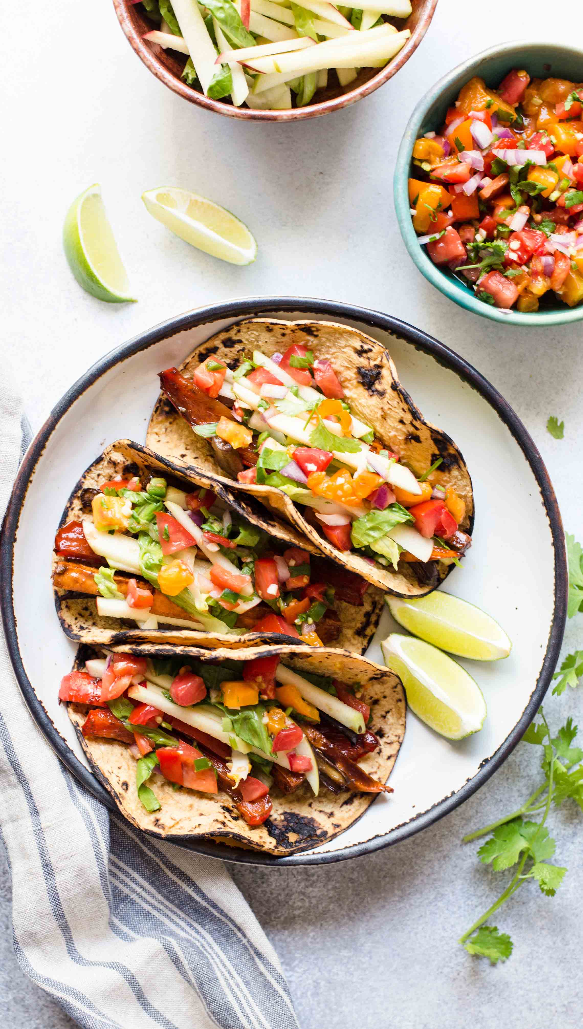Tamarind Glazed Vegetable Tacos
