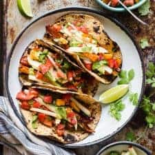 #VEGAN Tamarind Glazed Vegetable Tacos with Apple Slaw - easy weeknight meal!
