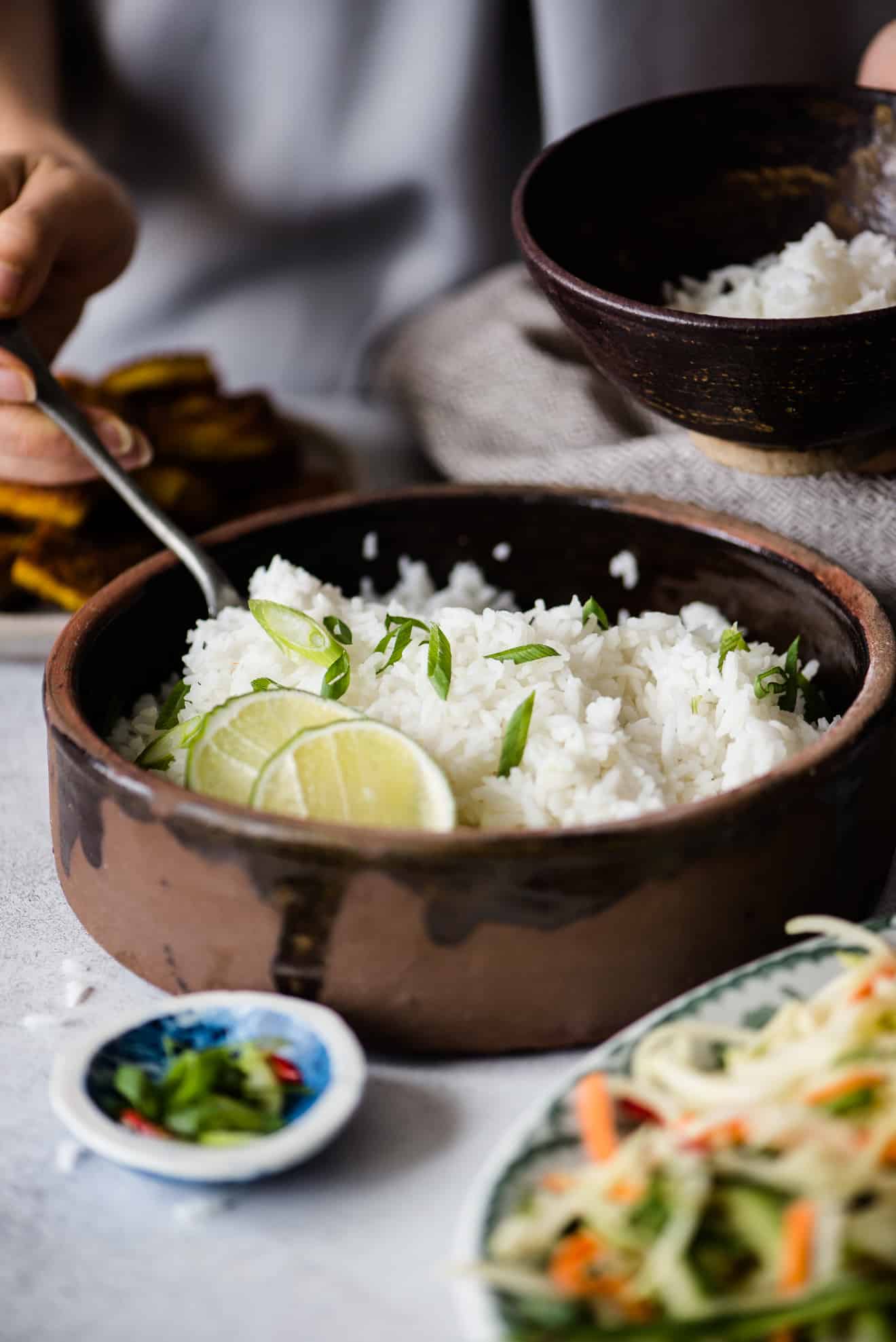 Simple Coconut Rice Recipe - vegan, healthy