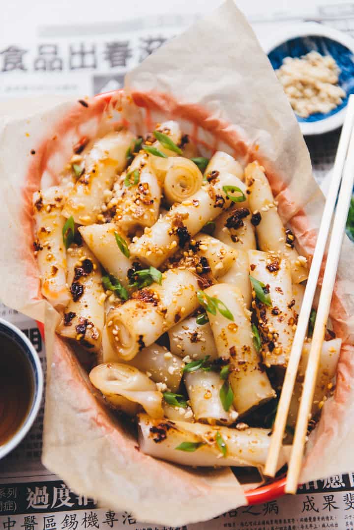 Rice Noodle Rolls Recipe (Cheung Fun) - a Chinese dim sum classic (vegan)