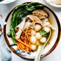 Savory Tang Yuan Recipe (Vegan) - Chinese dish for winter's solstice