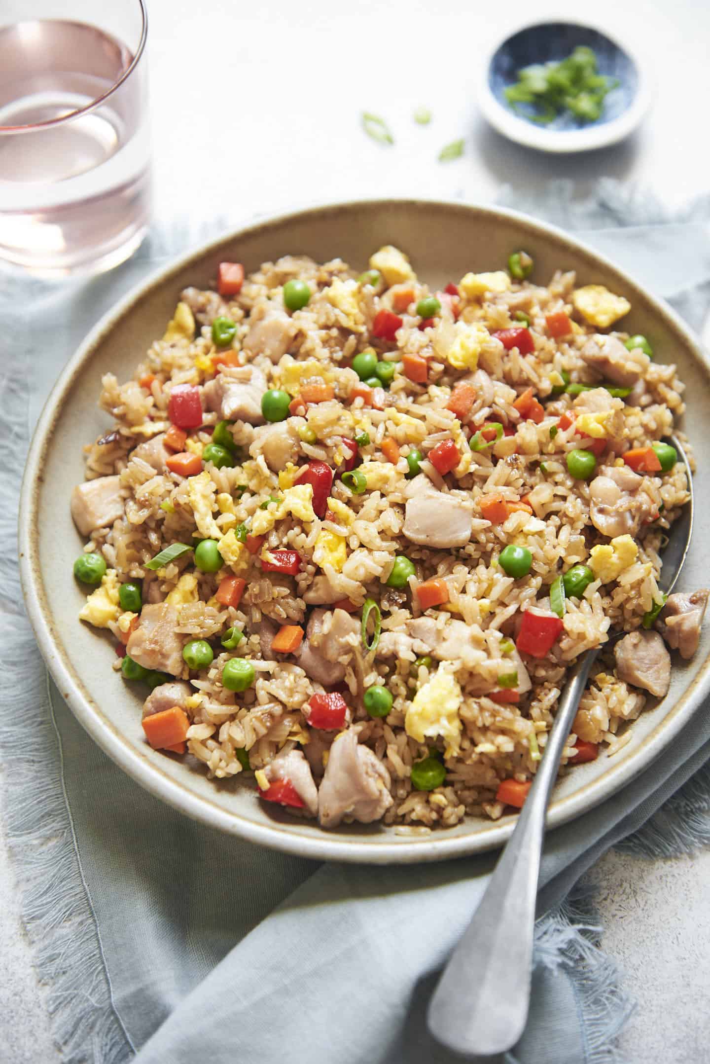 Chicken Fried Rice - a simple fried rice ready in 30 minutes!