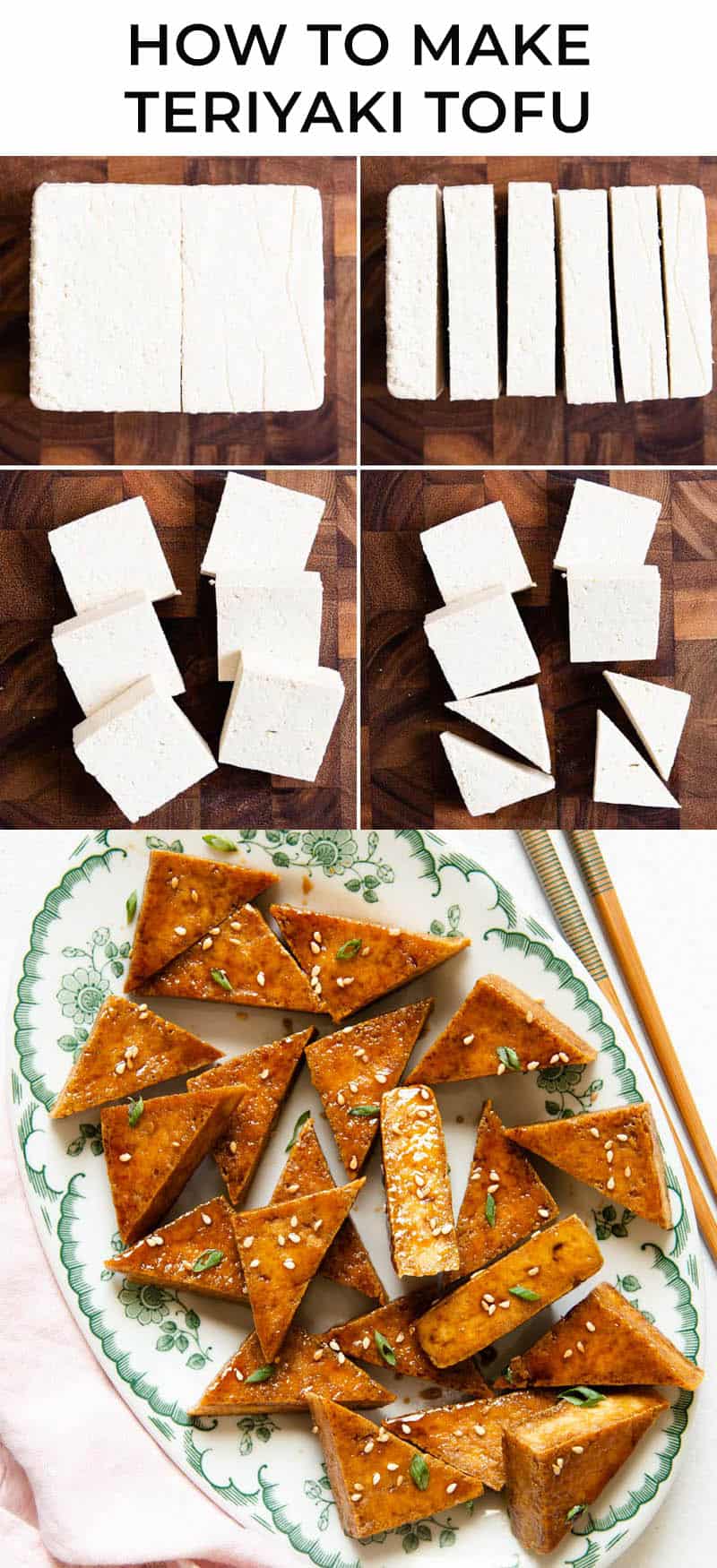 Crispy tofu in teriyaki sauce