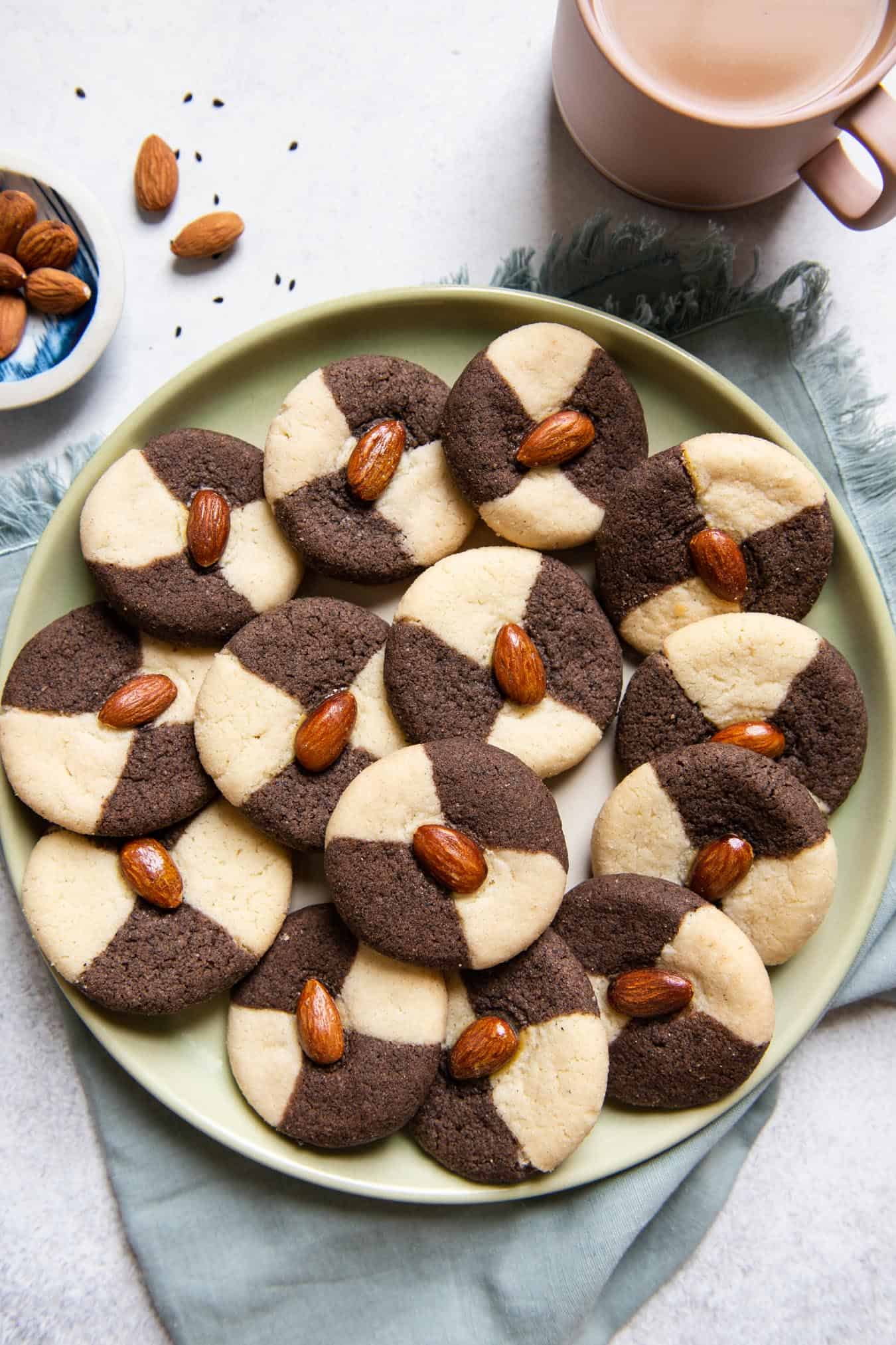 Black Sesame Almond Cookies