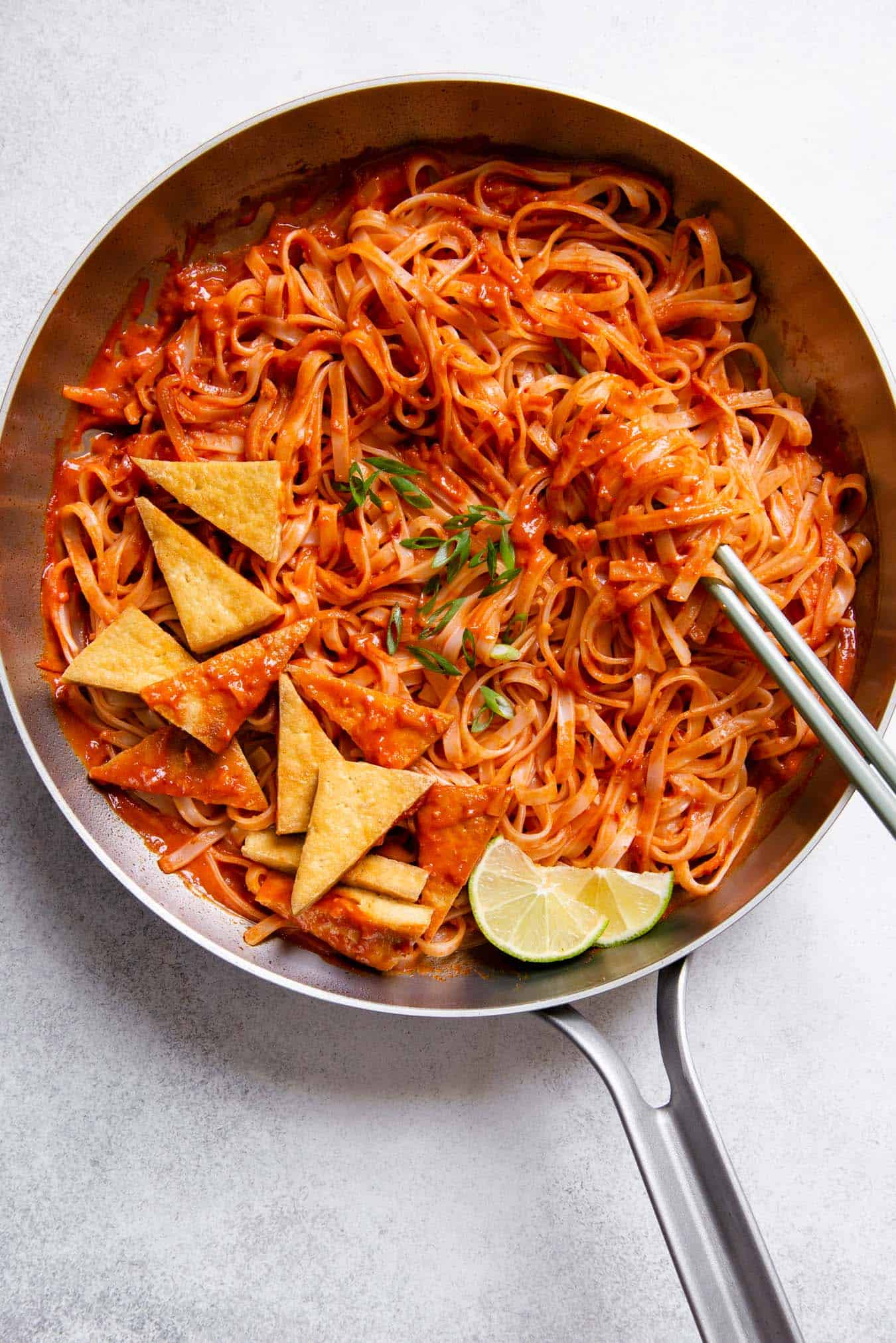 30-Minute Spicy Sambal Noodles Recipe with Pan-Fried Tofu