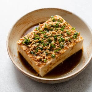 Cold Tofu with Tangy Soy Sauce