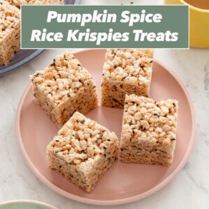 Pumpkin spice rice krispies treats