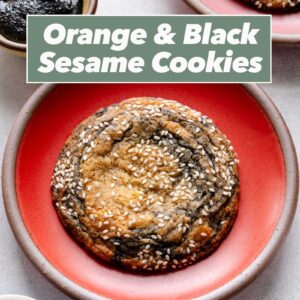 Orange and Black Sesame Cookies